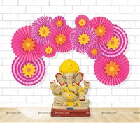 vinayaka chaturithi Paper Fans Kit 