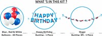 Aeroplane Birthday Letter Bunting Kit (Pack of 42 pcs)