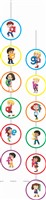 Alphabet Theme  Dangler