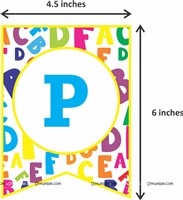 Alphabet Theme Happy Birthday Banner