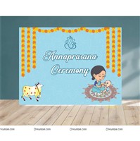 Annaprasana Theme Backdrop (Blue Color)