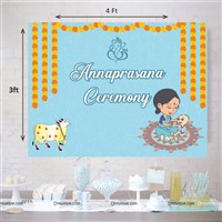 Annaprasana Theme Backdrop (Blue Color)