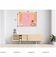 Annaprasana Theme Backdrop (Pink Color)