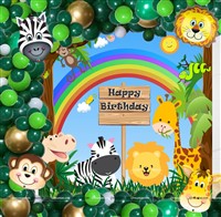Baby Jungle Theme Backdrop Arch Kit
