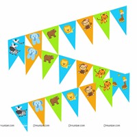 Animal Printed Buntings (10 ft)