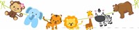 Jungle Birthday Letter Bunting Kit (Pack of 42 pcs)