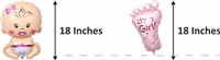 Welcome Baby Girl Kit with Balloons