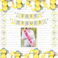 Baby Shower Decoration Kit In Elephant Theme
