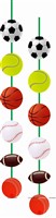 Ball Theme Paper Fan Kit