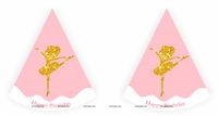 Ballerina Theme Hats (Set of 6)