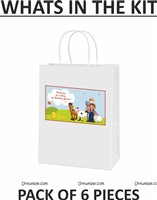 Barnyard birthday theme Stickered gift bags