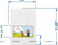 Barnyard birthday theme Stickered gift bags