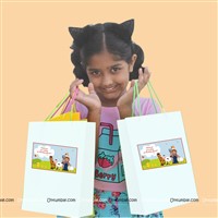 Barnyard birthday theme Stickered gift bags