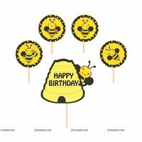 Bumble Bee Cupcake toppers(Set of 12)
