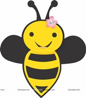 Flying bee poster