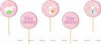 Bunny cup cake toppers