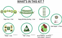 Camouflage Theme Paper Fans Kit