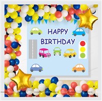 Car Theme Backdrop  Arch Kit