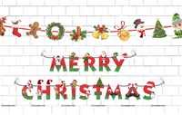 Christmas Shaped Banner KIt