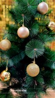Glitter Ball Hangings (Gold)