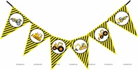 Candyland Theme Triangle Bunting (8 ft )