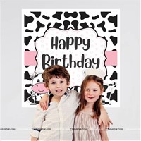 Cow Theme Black Backdrop Arch Kit