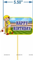 Cricket Cake & cup cake topper