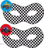 Dirt Bike Birthday theme Masks