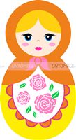 Yellow Doll Cutout