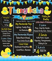 Duck  theme chalkboard