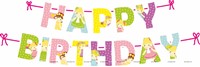 Fairy Birthday Letter Bunting Kit (Pack of 42 pcs)