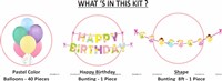 Fairy Birthday Letter Bunting Kit (Pack of 42 pcs)