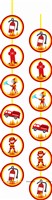 Fireman/Firetruck theme Hanging Danglers