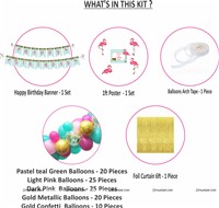 Flamingo Theme Golden Foil Kit 