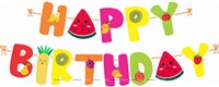Fruits Theme Shape Bunting 