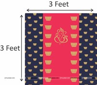 Ganesh Chaturthi Backdrop 3ft 
