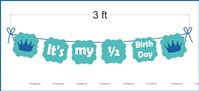 Blue Half Birthday Arch Kit (Pack of 52 pcs)