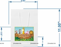 Jungle Birthday Supplies theme Stickered gift bags