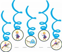 Little Prince Theme Swirls Cake and Cup Cake Toppers Kit