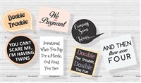 Maternity Twins Announcement Photo Props