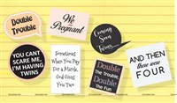 Maternity Twins Announcement Photo Props
