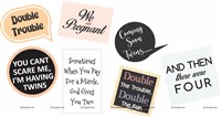 Maternity Twins Announcement Photo Props