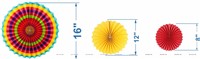 Mehendi Foil Balloon and Paper Fan Curtain Kit with Photo Props