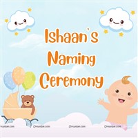 Blue Teddy Naming Ceremony Backdrop