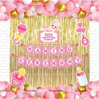 Baby Girl Naming Ceremony Foil Kit ( Pack of 58 pcs)