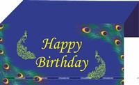 Peacock table cover
