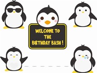 Penguin Theme Poster pack Of 5