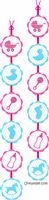 Baby Shower Decor theme Disc Danglers