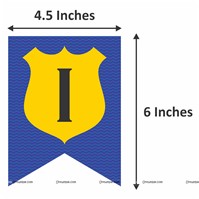 Police Theme Paper Fans Kit 