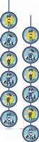 Police Theme Paper Fans Kit 